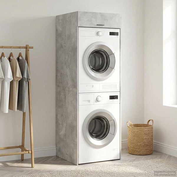 vidaXL Wash Machine Cabinet with Storage Concerte 67.5 x 68 x 200 cm