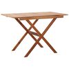 vidaXL Outdoor Table | Brown | Solid Acacia Wood | 110x67x74 cm | Durable