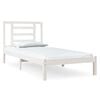 vidaXL Bed Frame without Mattress White 90x200 cm Solid Wood Pine