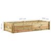 vidaXL Garden Raised Vegetable Bed Impregnated Pinewood 197x100x40 cm