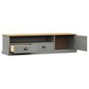 vidaXL TV Cabinet VIGO Grey 156x40x40 cm Solid Wood Pine