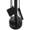 vidaXL 5 Piece Fireplace Tool Set 18x56 cm Steel
