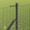 vidaXL Fence Post 13 pcs Grey Steel