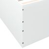 vidaXL Bed Frame without Mattress White 100x200 cm