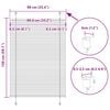 vidaXL Pleated Blind Light Grey 90x150 cm Fabric Width 89.4 cm Polyester
