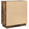 vidaXL Bedside Cabinet Smoked Oak 71 x 34.5 x 75 cm Engineered wood