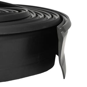 vidaXL Garage Door Seal Black 52 x 2 mm 2.5 m PVC