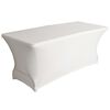 Perel Rectangular Table Cover Stretch White