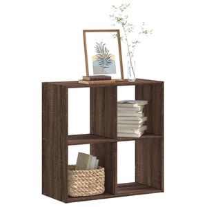 vidaXL Bookcase Brown Oak 68,5x32x68,5 cm Engineered Wood