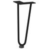 vidaXL Hairpin Legs for Coffee Table 4 pcs Black 30 cm Solid Steel
