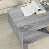 vidaXL Coffee Table Grey Sonoma 80 x 46 x 35 cm Engineered Wood
