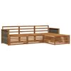 vidaXL Outdoor Sofa Set 4 pcs Natural Solid Acacia Wood