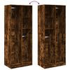 vidaXL Wardrobe Smoked Oak 80x50x200 cm Engineered Wood