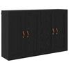 vidaXL Wall-mounted Cabinet 2 pcs Black Oak 69.5 x 34 x 90 cm