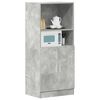 vidaXL Kitchen Cabinet Concrete Grey 57x41.5x131.5 cm Engineered Wood
