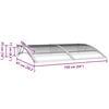 vidaXL Door Canopy Black 150x100 cm Polycarbonate