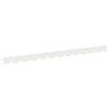 vidaXL Lawn Edging 10 pcs 102 x 4 x 4 cm Steel White