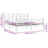 vidaXL Bed Frame without Mattress Super King Size Solid Wood
