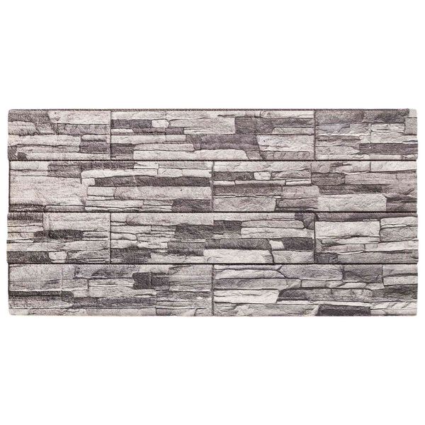 vidaXL Wall Panels 10 pcs Dark Grey and Light Grey 100 x 50 cm