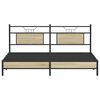 vidaXL Bed Frame without Mattress Sonoma Oak 183x213 cm Engineered Wood