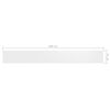 vidaXL Balcony Screen White 75x600 cm Oxford Fabric