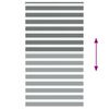 vidaXL Zebra Blind Dark Grey 125x230 cm Fabric Width 120.9 cm Polyester
