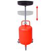 vidaXL Waste Oil Drainer 49.5 L Steel Red