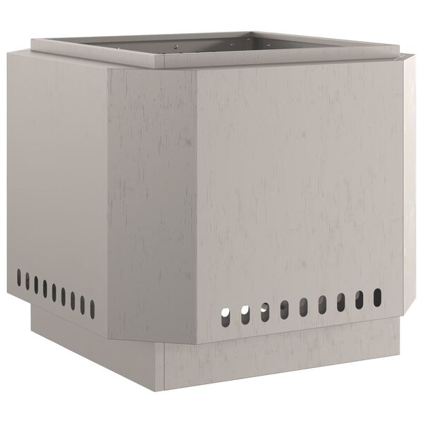 vidaXL Smokeless Fire Pit Brown 58 x 58 x 51 cm Steel