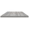 vidaXL Wall Shelves 4 pcs Grey Sonoma 100x30x1.5 cm Engineered Wood
