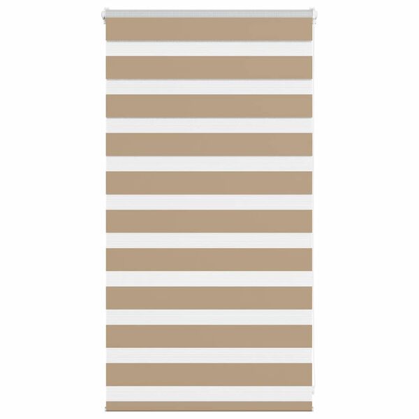 vidaXL Zebra Blind Sand Brown 75x100 cm Fabric Width 70.9 cm Polyester