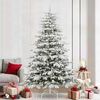 vidaXL Artificial Hinged Christmas Tree White 240 cm PE and PVC