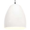 vidaXL Industrial Hanging Lamp 25 W White Round 42 cm E27