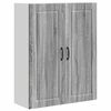 vidaXL Wall Cabinet PORTO Grey Sonoma 80 x 31 x 100 cm Engineered Wood