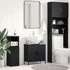 vidaXL Bathroom Sink Cabinet Black Oak 60 x 30 x 60 cm Engineered Wood