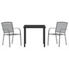 vidaXL Garden Dining Set 5 pcs Anthracite Steel