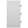 vidaXL Locker Cabinets 5 pcs Light Grey 90x45x92.5 cm Steel