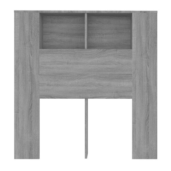 vidaXL Headboard Cabinet Grey Sonoma 100x18.5x102.5 cm