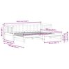 vidaXL Pull-out Day Bed Wax Brown 193.5 x 184 x 66 cm Solid Pine Wood