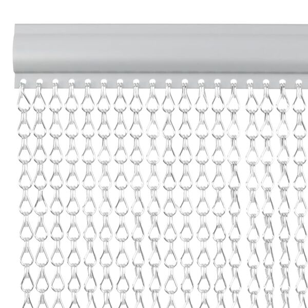 vidaXL Chain Door Fly Screen 100x226 cm Aluminium