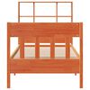 vidaXL Bed Frame without Mattress Wax Brown 90x190 cm Single Solid Wood Pine