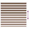 vidaXL Zebra Blind Brown 155x100 cm Fabric Width 150.9 cm Polyester