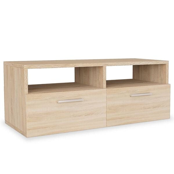 vidaXL TV Cabinets 2 pcs Engineered Wood 95x35x36 cm Oak