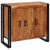 vidaXL Sideboard with Doors Brown Solid Reclaimed Wood and Metal