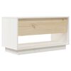 vidaXL TV Cabinet White 74x34x40 cm Solid Wood Pine
