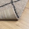 vidaXL Shaggy Rug PAMPLONA High Pile Modern Beige and Anthracite 240x240 cm
