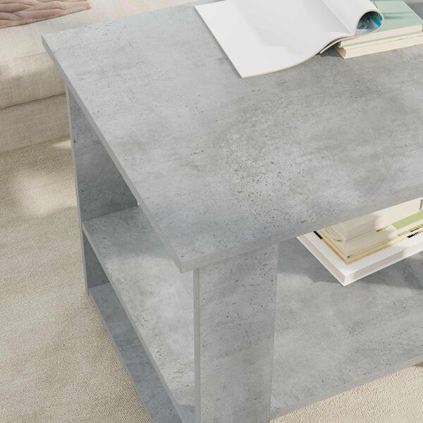 vidaXL Coffee Table Concrete Grey 72 x 50 x 50 cm Engineered Wood
