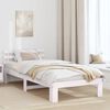 vidaXL Bed Frame with Headboard White 80 x 200 cm Solid Pine Wood