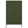 vidaXL Highboard Olive Green 68x39x113 cm Steel