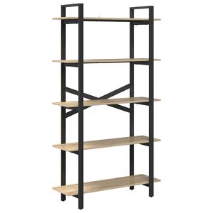 vidaXL Bookshelf Sonoma Oak 100 x 33.5 x 178 cm Engineered Wood