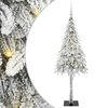 vidaXL Christmas Tree with 150 LEDs White 150 cm PE and Steel